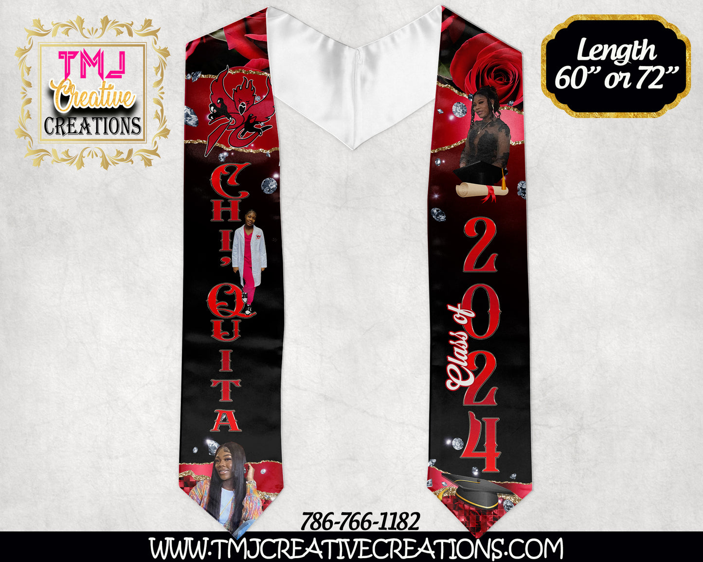 CUSTOMIZED GRADUATION STOLE