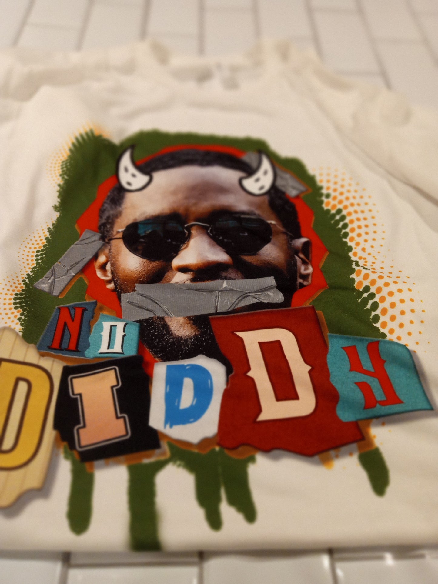 No Diddy T-Shirt Celebrity Shirt Black T-Shirt