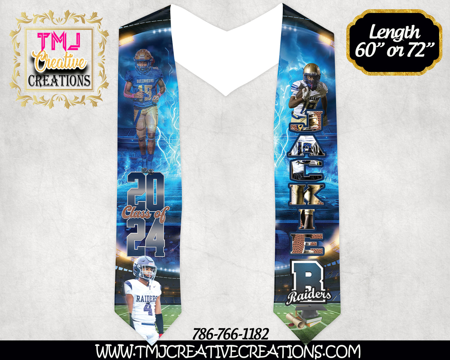 CUSTOMIZED GRADUATION STOLE