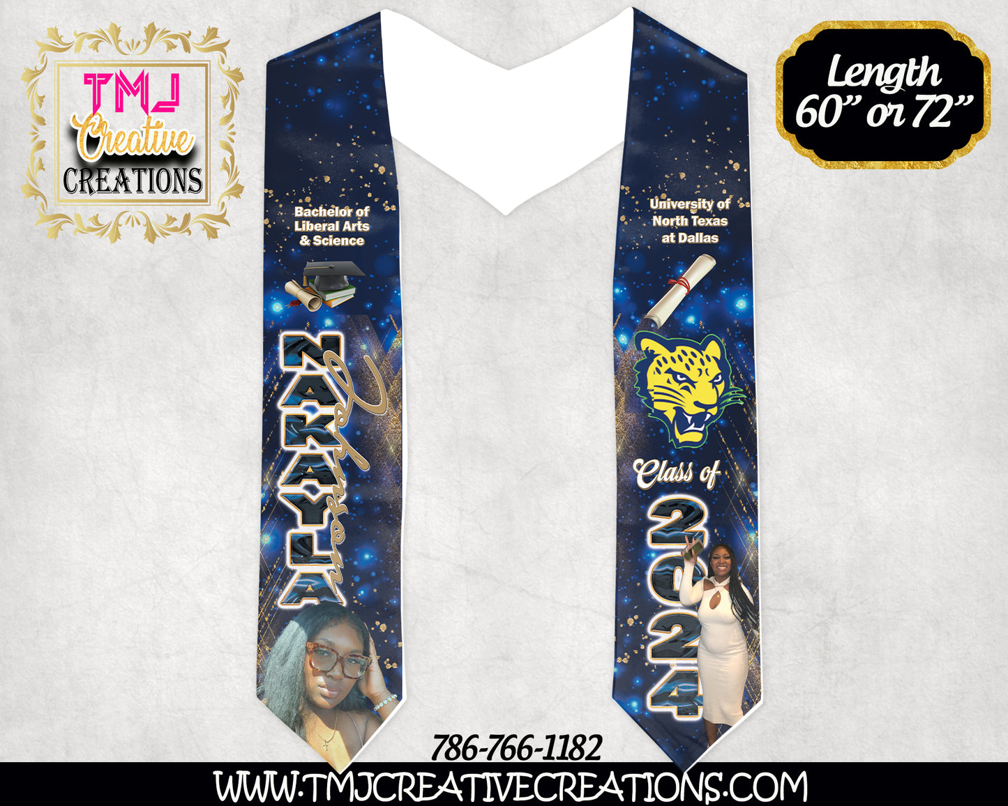CUSTOMIZED GRADUATION STOLE