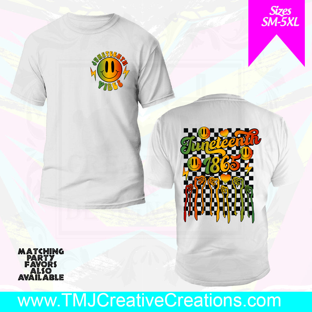 JUNETEENTH RETRO VIBES Front/Back T-Shirt