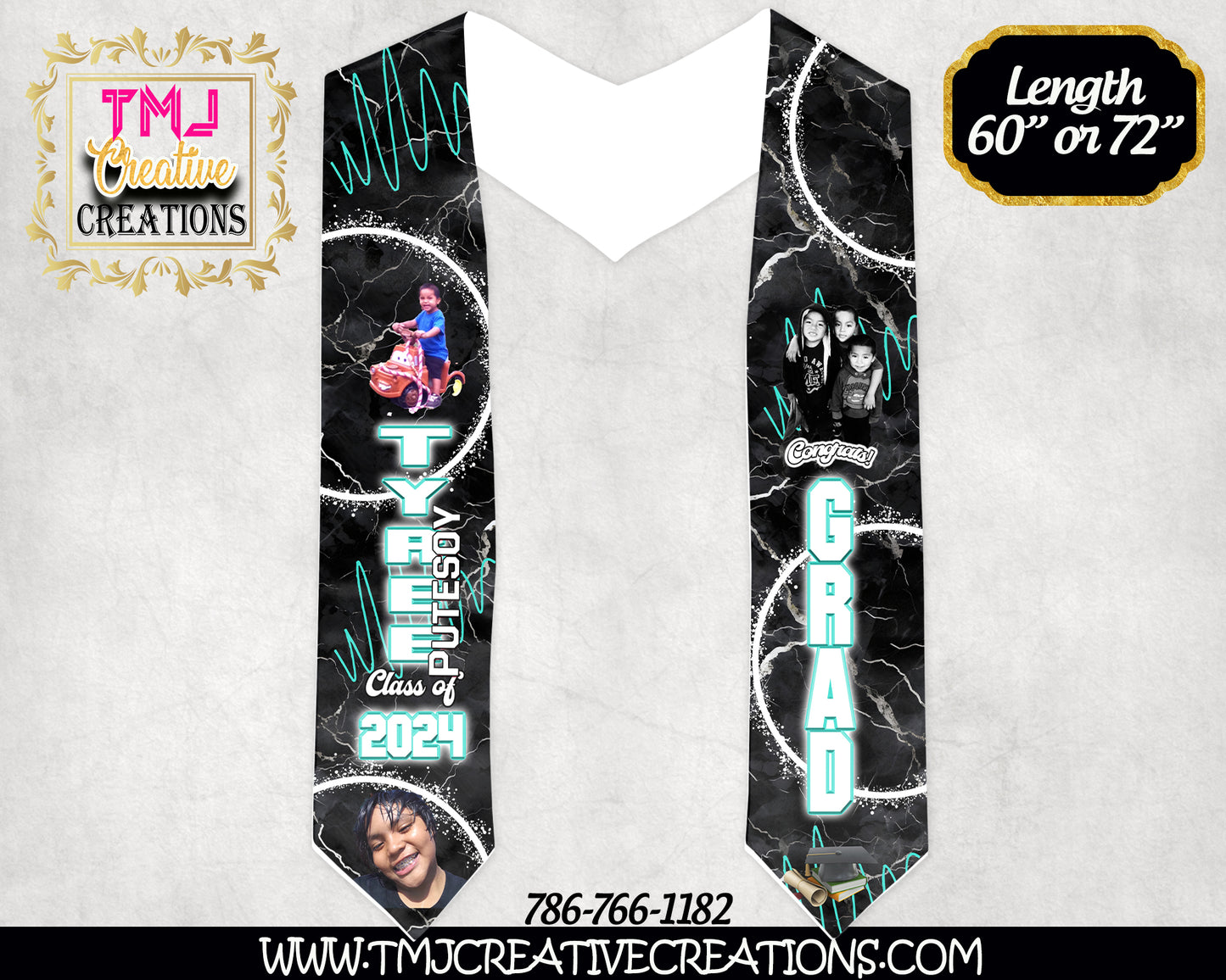 CUSTOMIZED GRADUATION STOLE