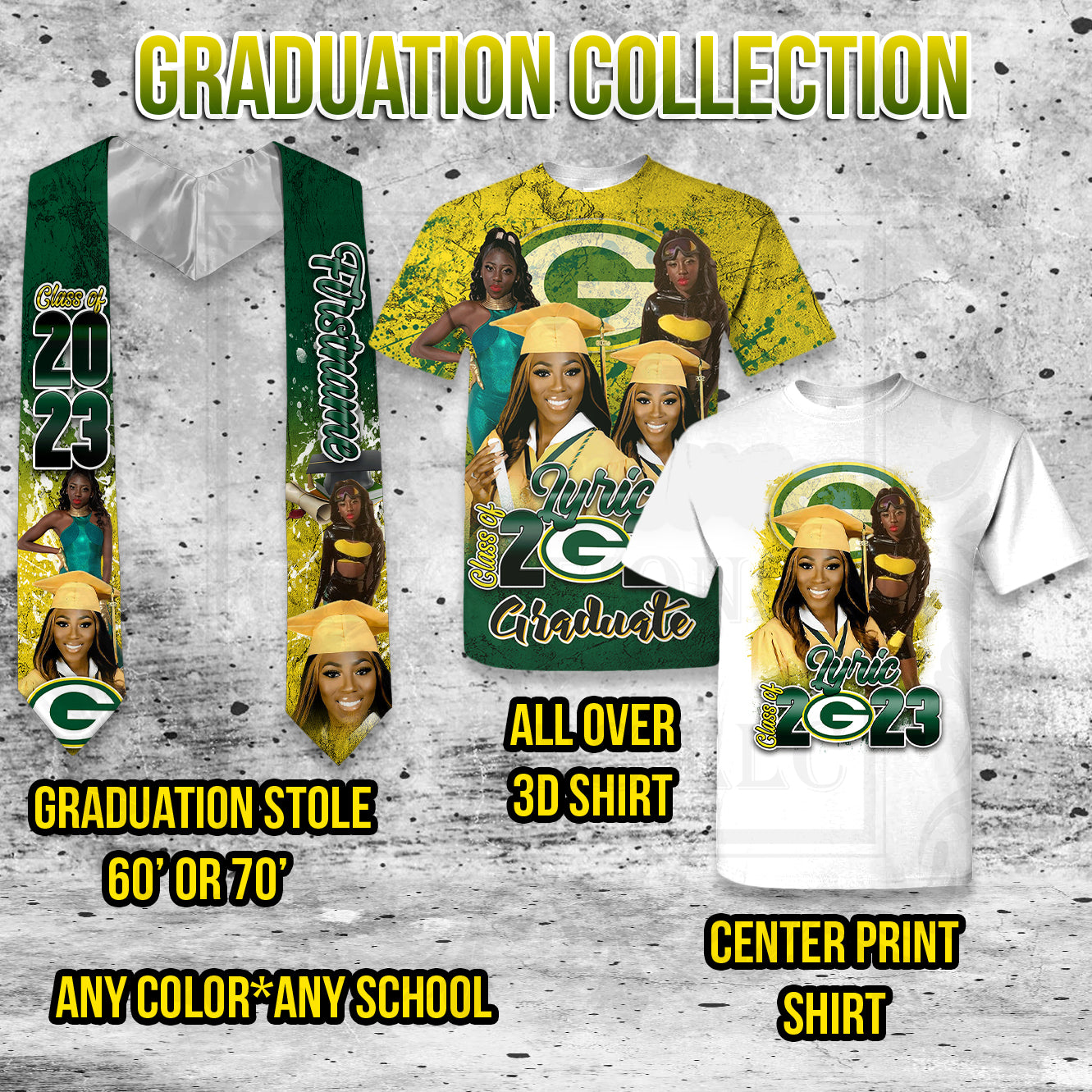 MASCOT LOGO GRADUATION SHIRTS