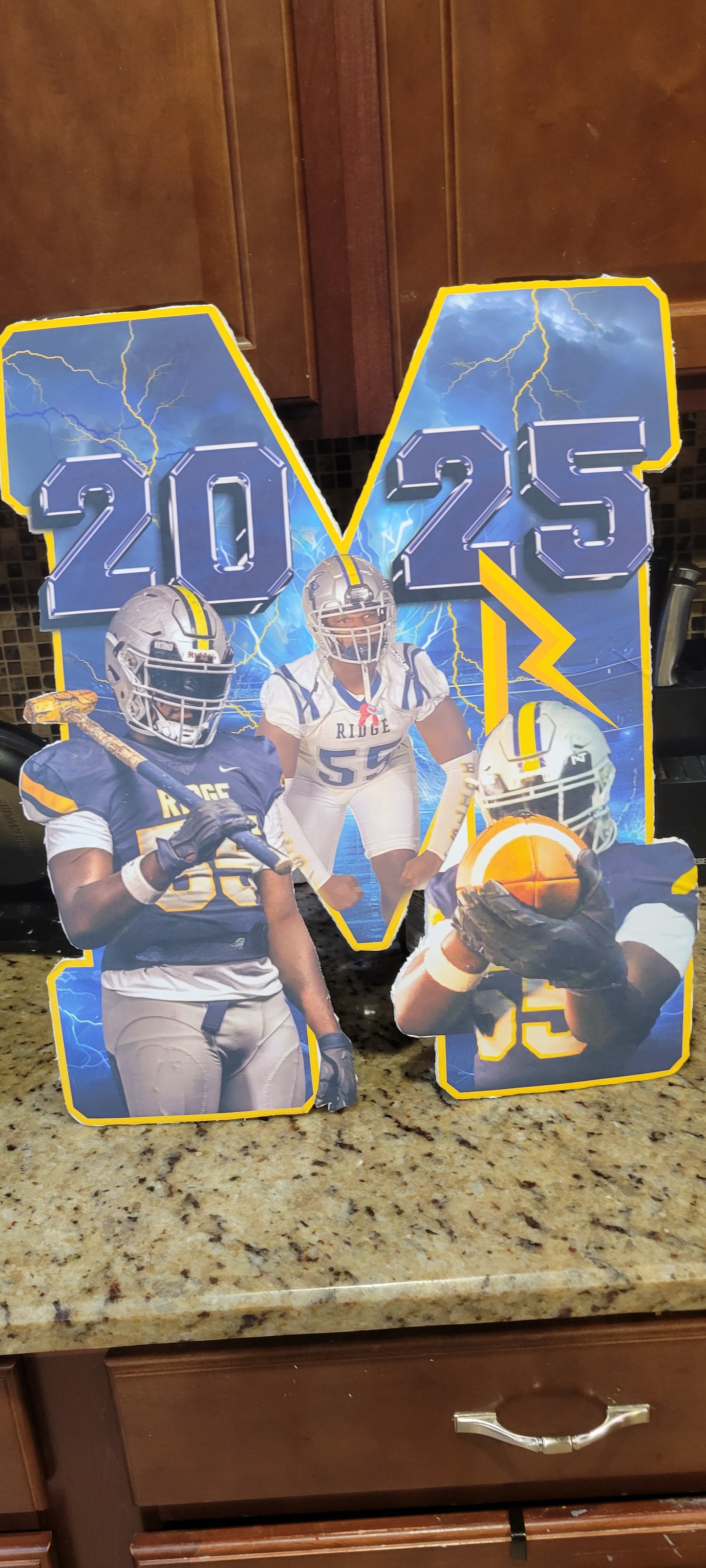 Customized Initial Poster Cut-Outs – Perfect for Senior Nights, Graduation or Sports Events!