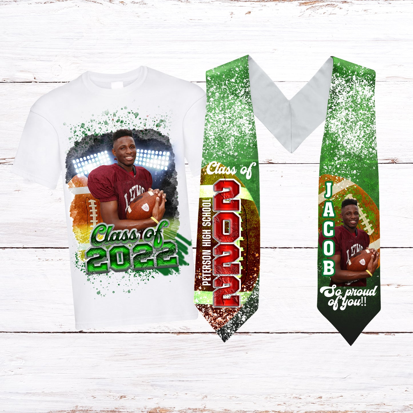 SPORTS AND CHEER GRADUATION SHIRTS AND STOLES