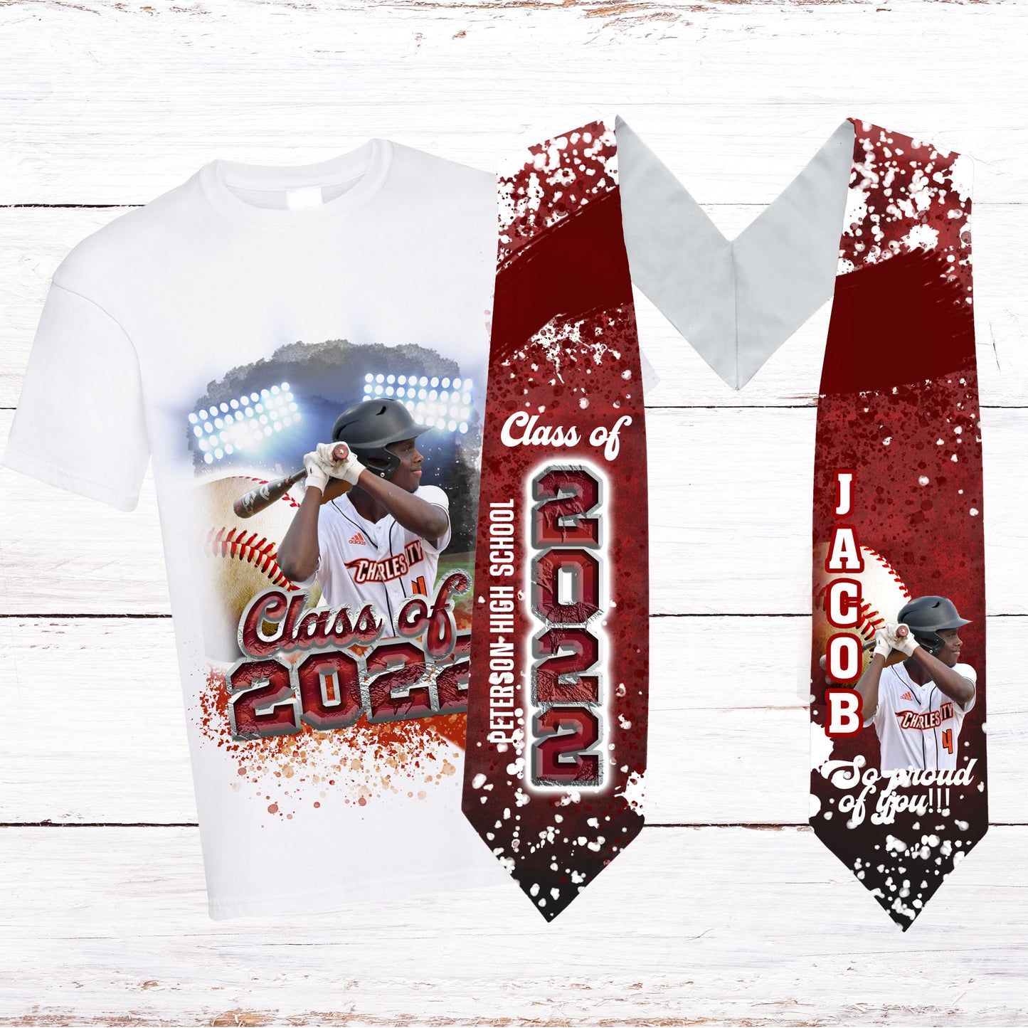 SPORTS AND CHEER GRADUATION SHIRTS AND STOLES