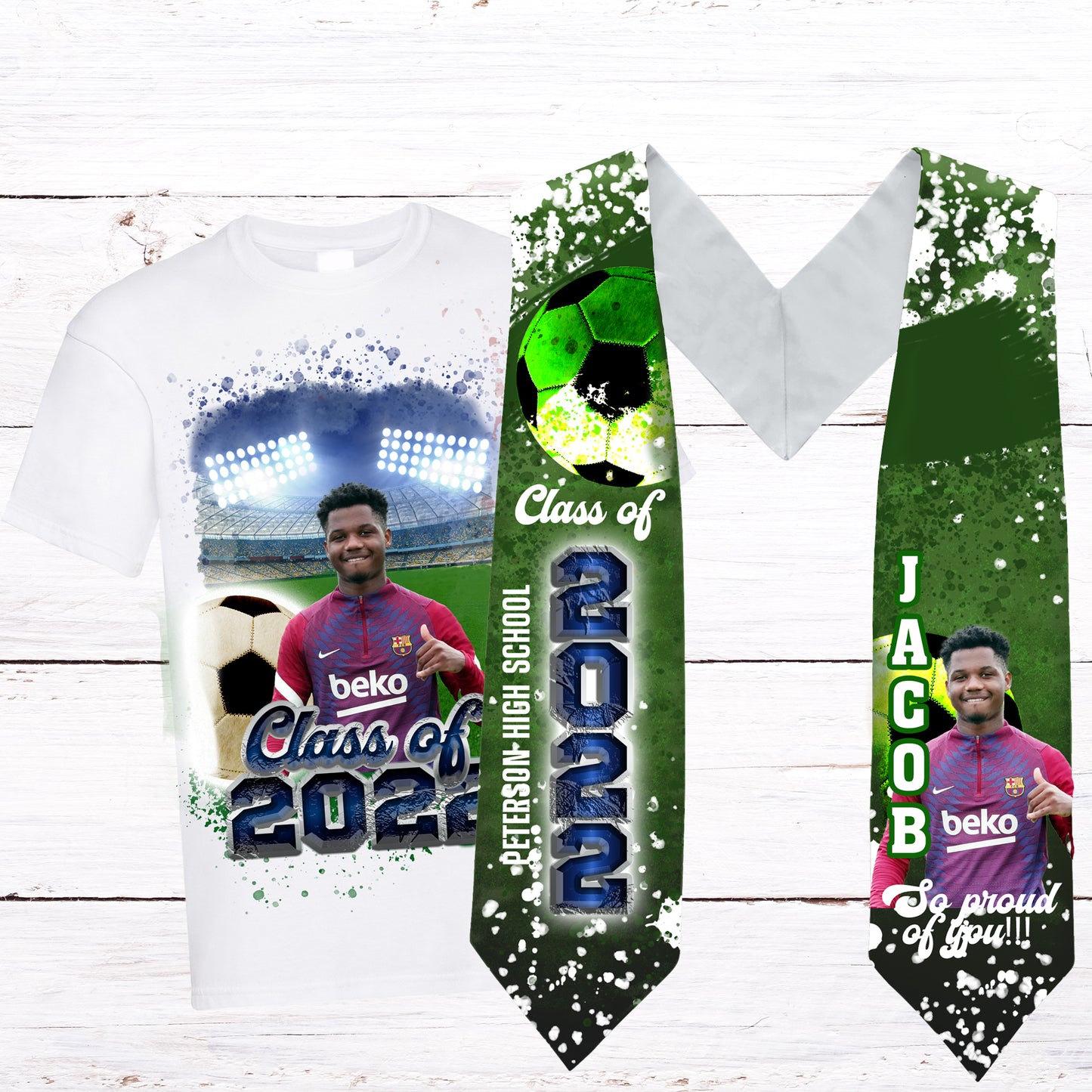 SPORTS AND CHEER GRADUATION SHIRTS AND STOLES