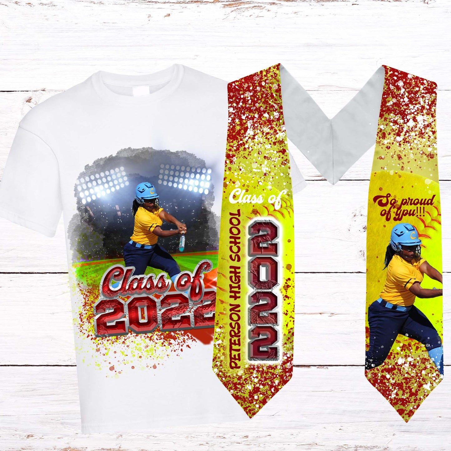 SPORTS AND CHEER GRADUATION SHIRTS AND STOLES