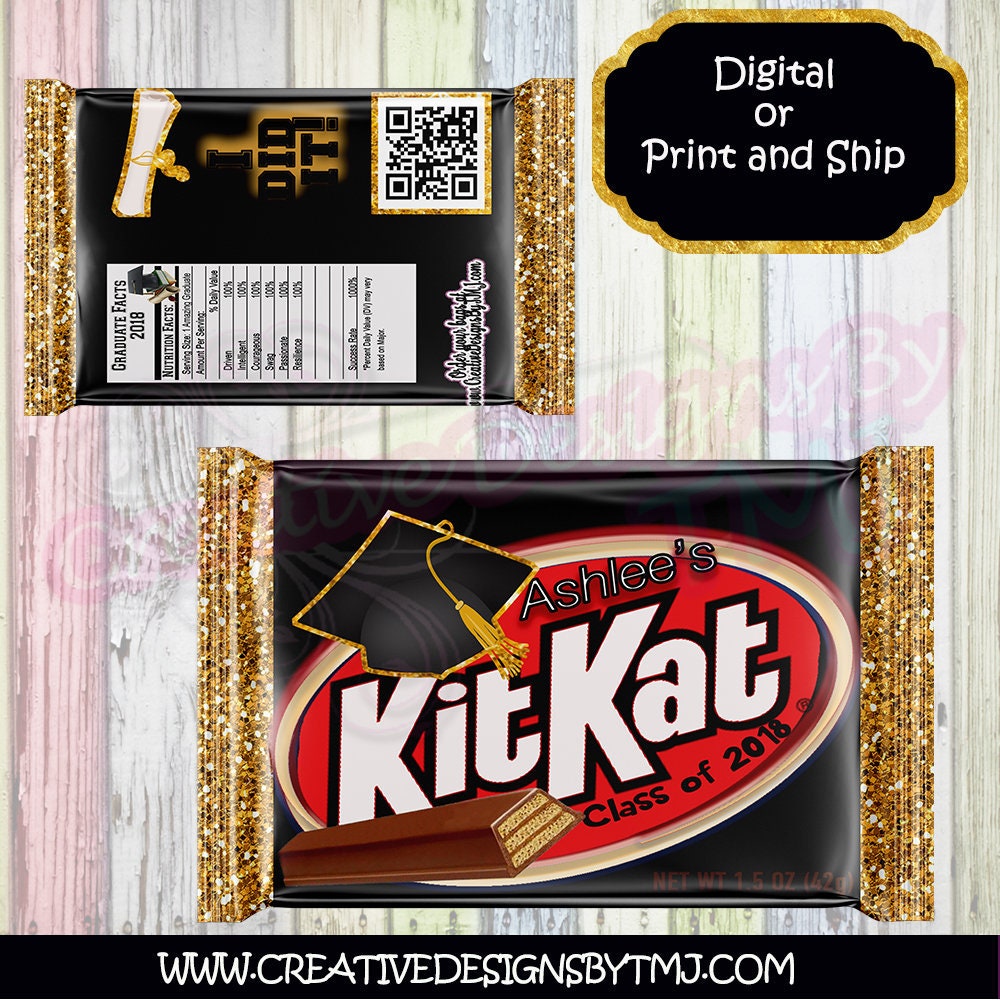 Graduation Wafer Candy Bar Graduation Wafer Candy Bar Labels Graduation Candy Bar Chocolate Candy Graduation wafers Graduation favors