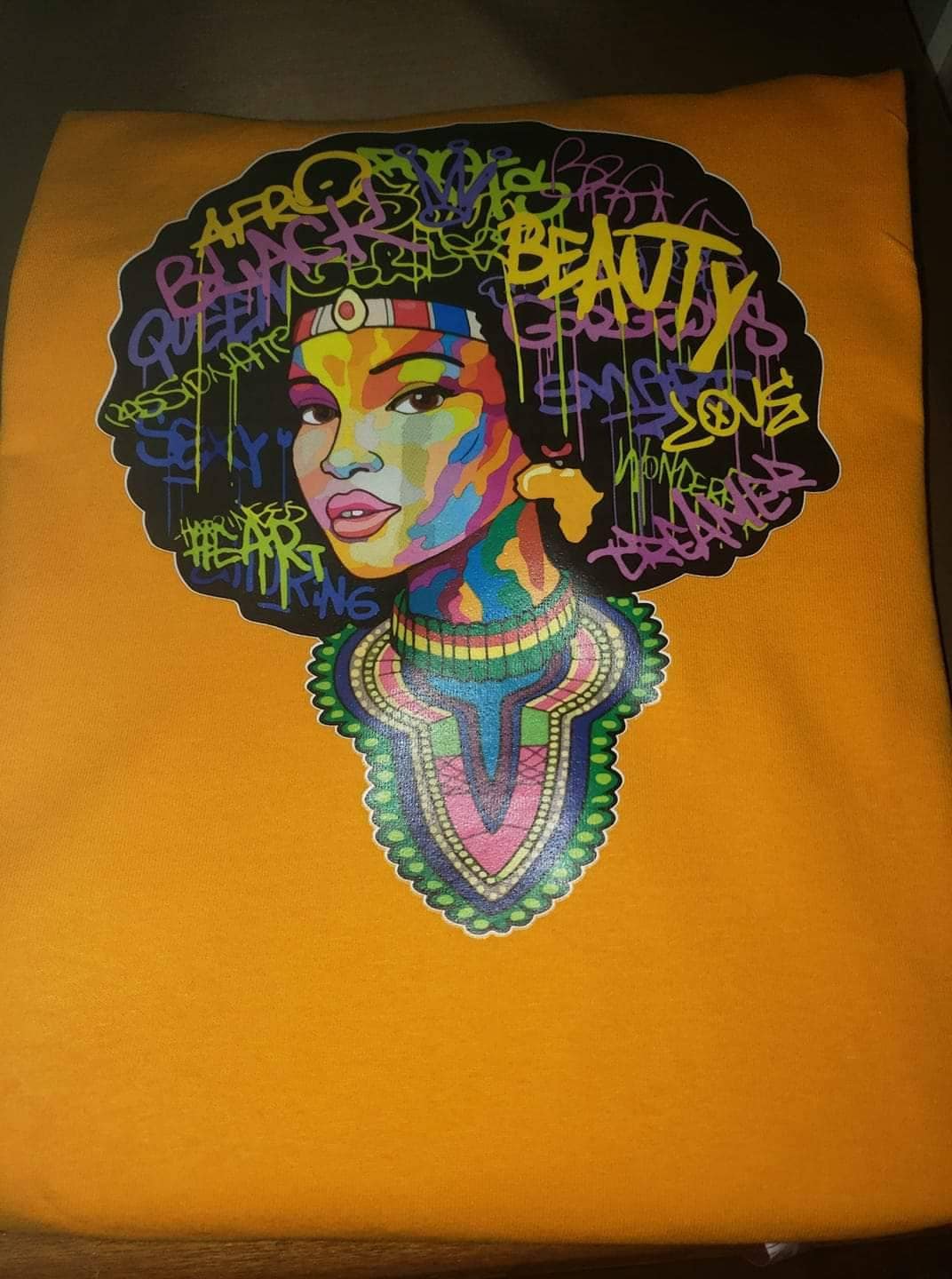 AFRO BEAUTY T-SHIRT Afro Girl T-Shirt African American Woman T-Shirt Black Woman T-Shirt Black Lady Shirt Afro Lady Shirt Black Girl Magic
