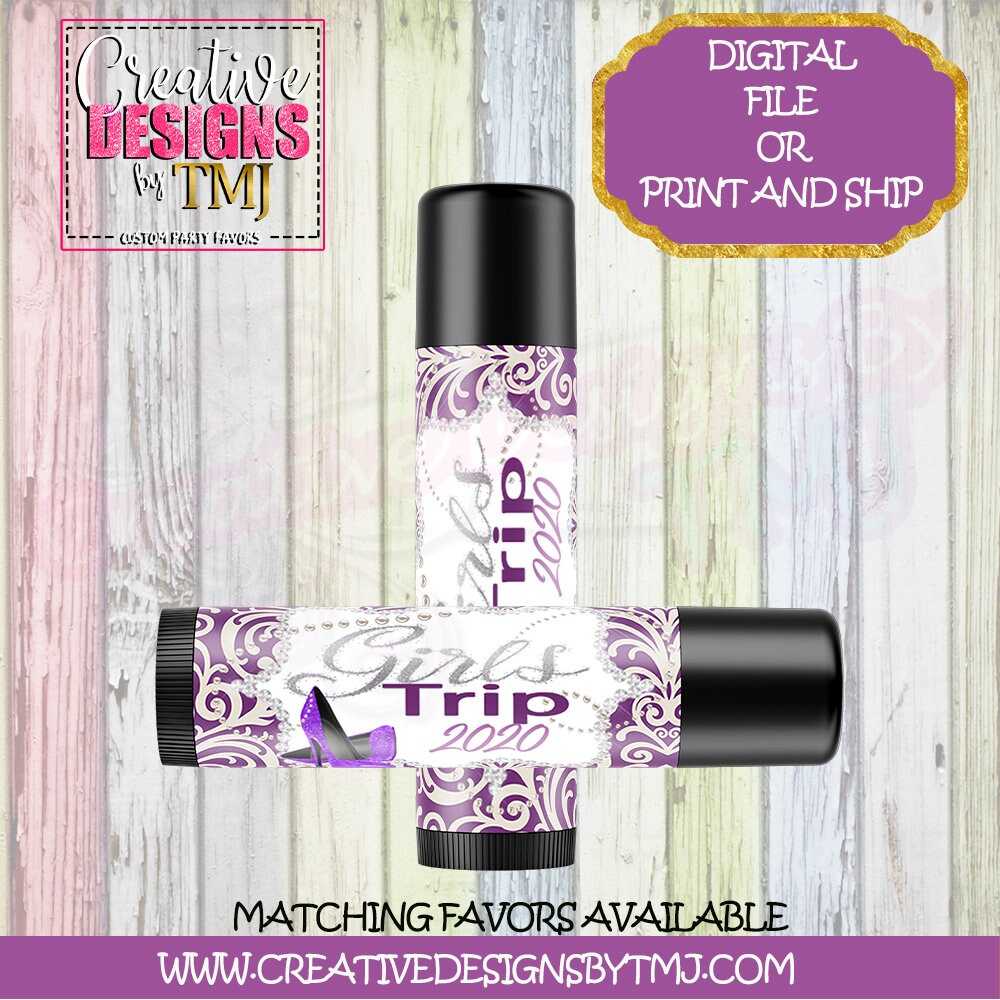 Girls Trip Party Favors Girls Trip Water Bottle Labels Girls Trip Candy Wrappers Girls Trip Candy Favors Girls Trip Favor Bags Trip Lip Balm