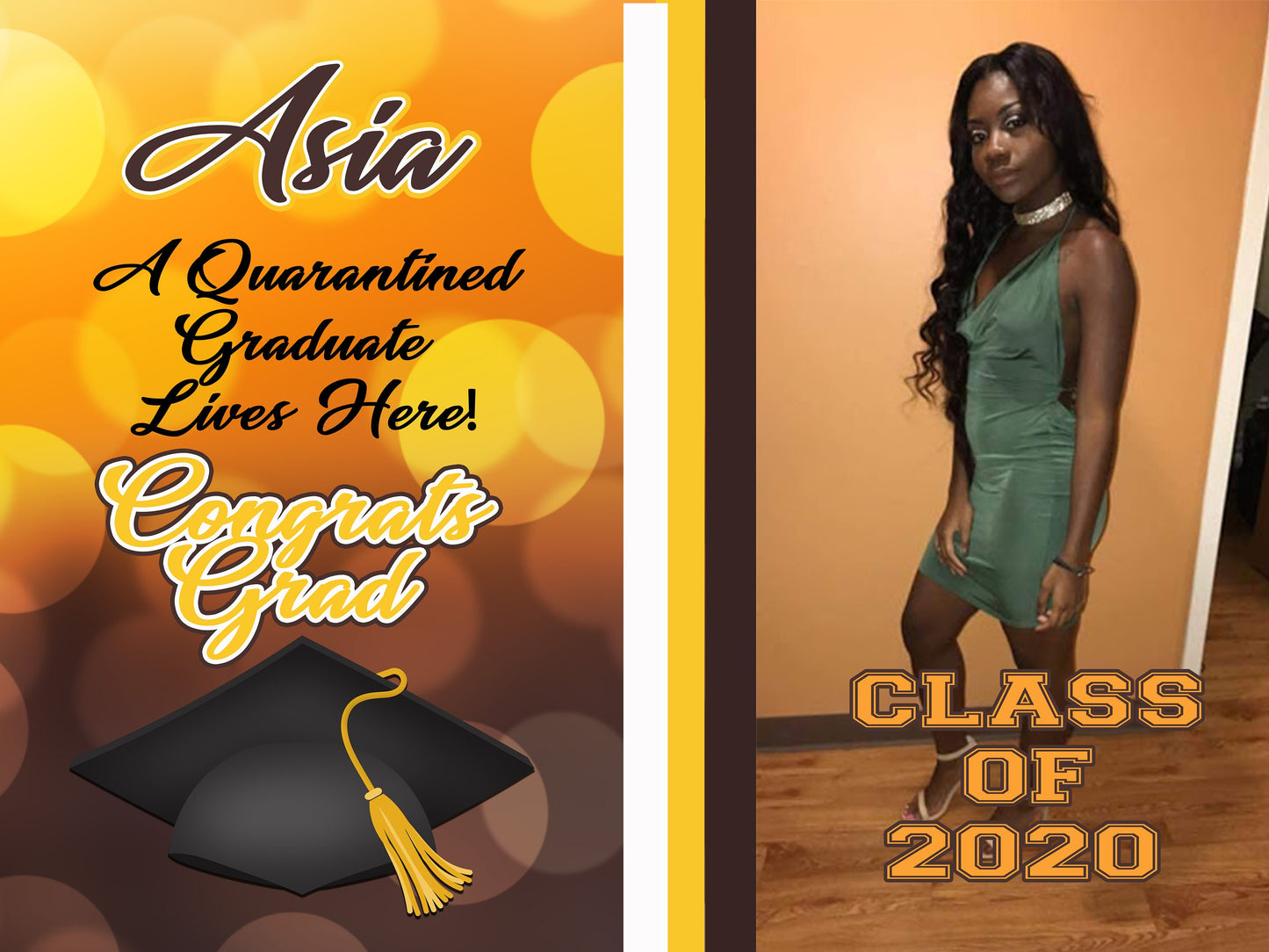 CUSTOM GRADUATION LAWN Sign Personalized Graduation Lawn Sign Customized Graduation Sign Class of 2020 Graduate Sign 2020 Graduation Sign
