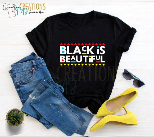 BLACK IS BEAUTIFUL T-Shirt African American T-Shirt Black Man T-Shirt Black Love Shirt Black Men Love Shirt Black Magic Black Woman T-Shirt