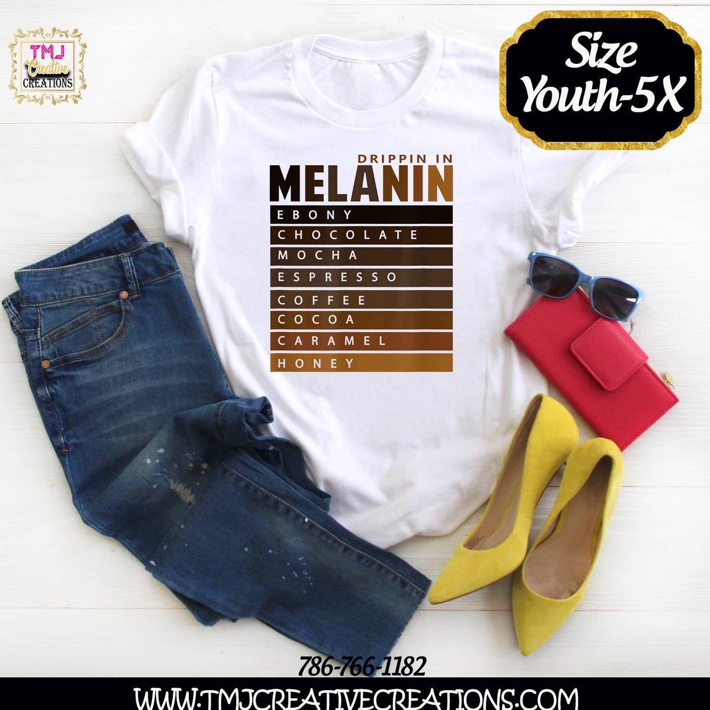 DRIPPIN IN MELANIN Shirt Melanin Tshirt Melanin Shirt Shirt Drippin In Ebony Chocolate Mocha Expresso Caramel Honey Coffee Cocoa Shirt