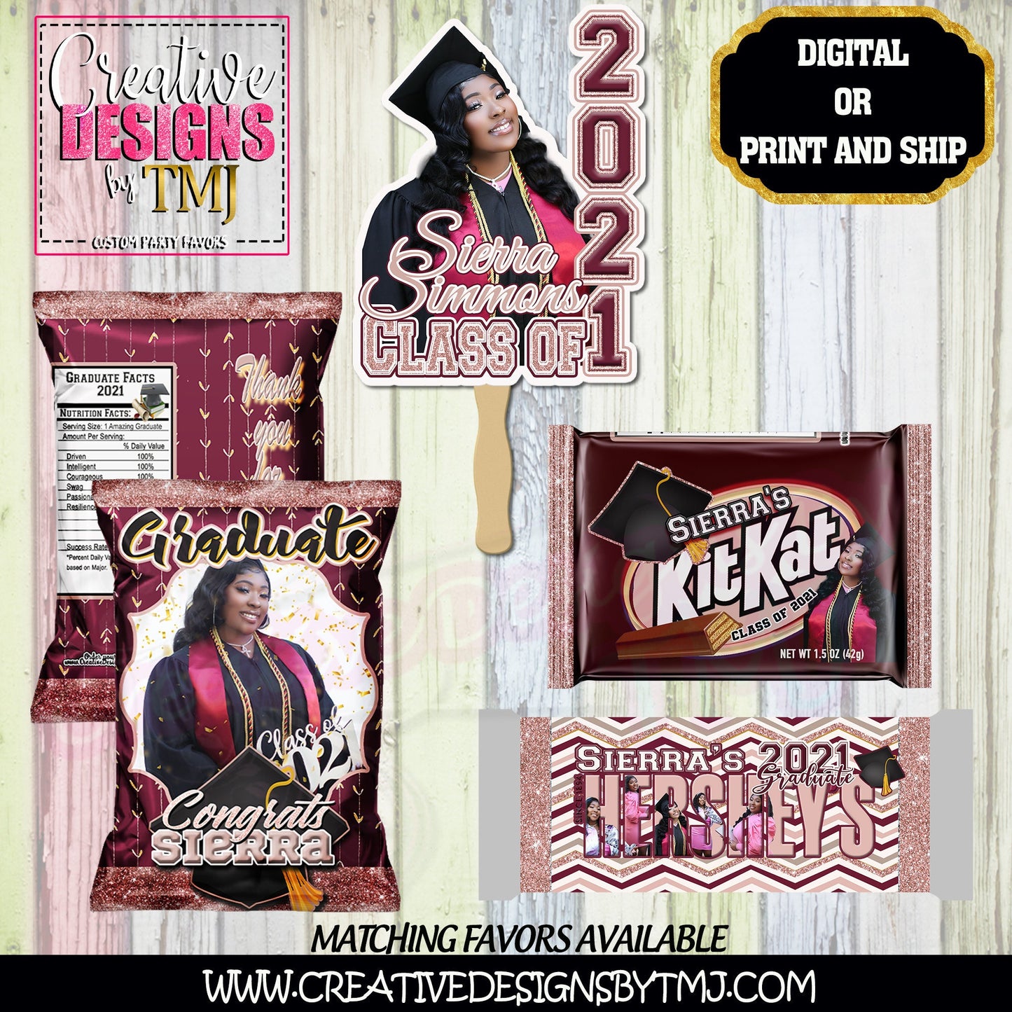 GRADUATION SCROLL FANS Graduation Favors Grad Fan Custom Fan Graduation Fans Scroll Fan Graduation College High School candy bar chip bag
