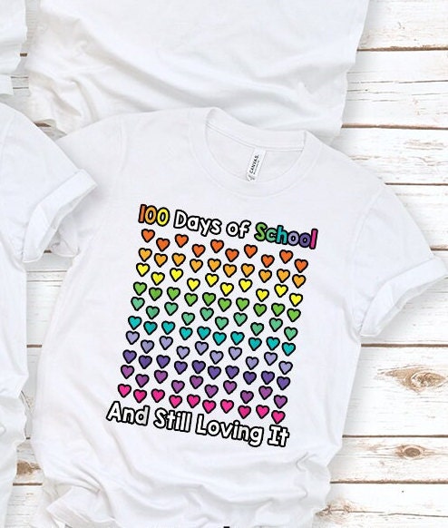 100 DAYS OF SCHOOL Teacher Shirt Back to School Shirts Teacher Gift Ideas Back 2 School Shirts Shits for Teachers