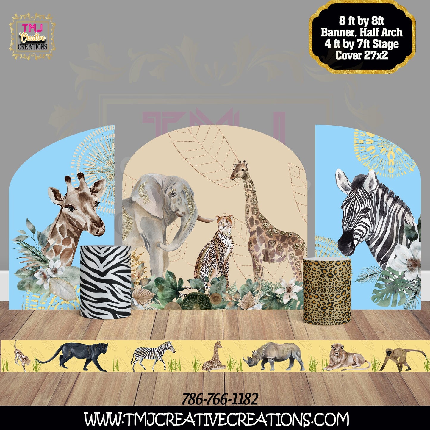 SAFARI BABY SHOWER Banner Safari Baby Shower Floor Decal Baby Safari Backdrop Baby Shower Floor Sticker Baby Safari Party Safari Favor