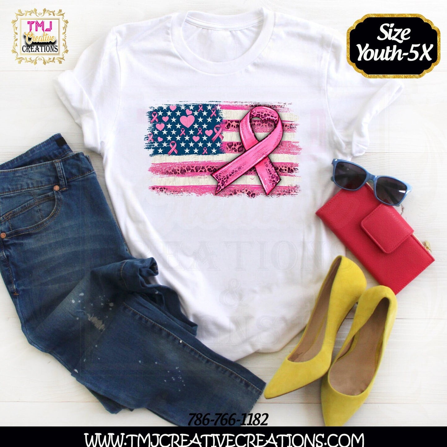 BREAST CANCER FLAG T-Shirt Cancer T-Shirt Pink Breast Cancer Flag Shirt Breast Cancer Shirt Breast Cancer Shirt Cancer Flag Shirt