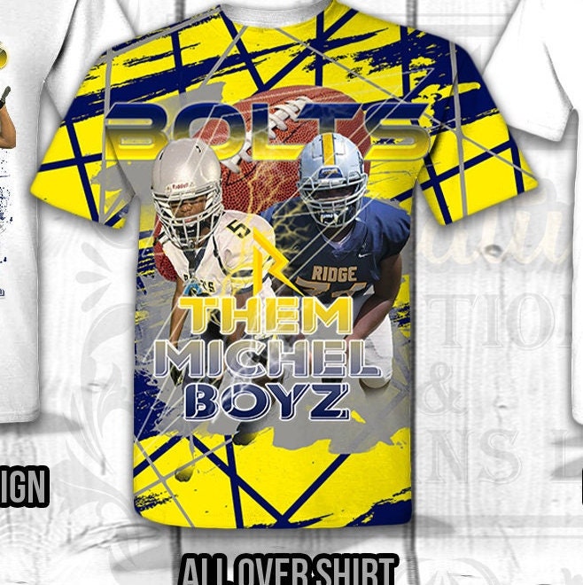 CUSTOM SPORTS BUNDLE Custom Sports Shirt and Tumbler Bundle Custom Football Allover Shirt Football Shirt Bundle Football Long Sleeve Shirt