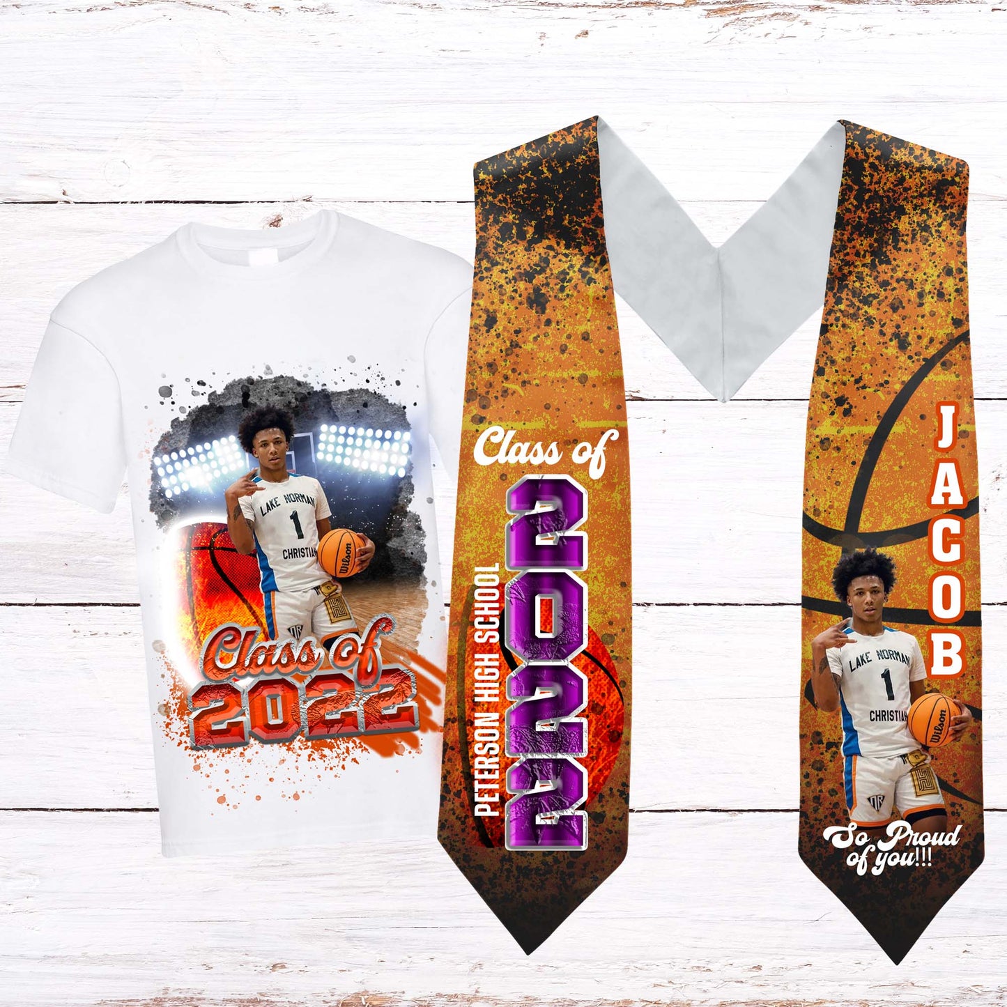 SPORTS AND CHEER GRADUATION SHIRTS AND STOLES
