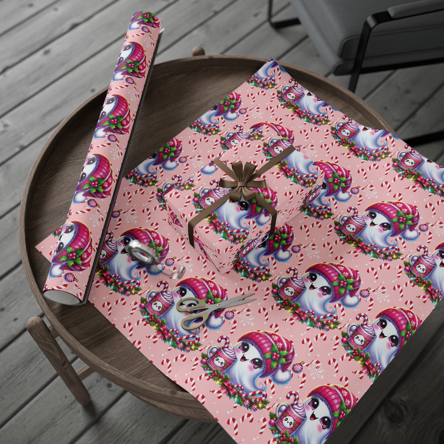 Christmas Ghost Wrapping Paper
