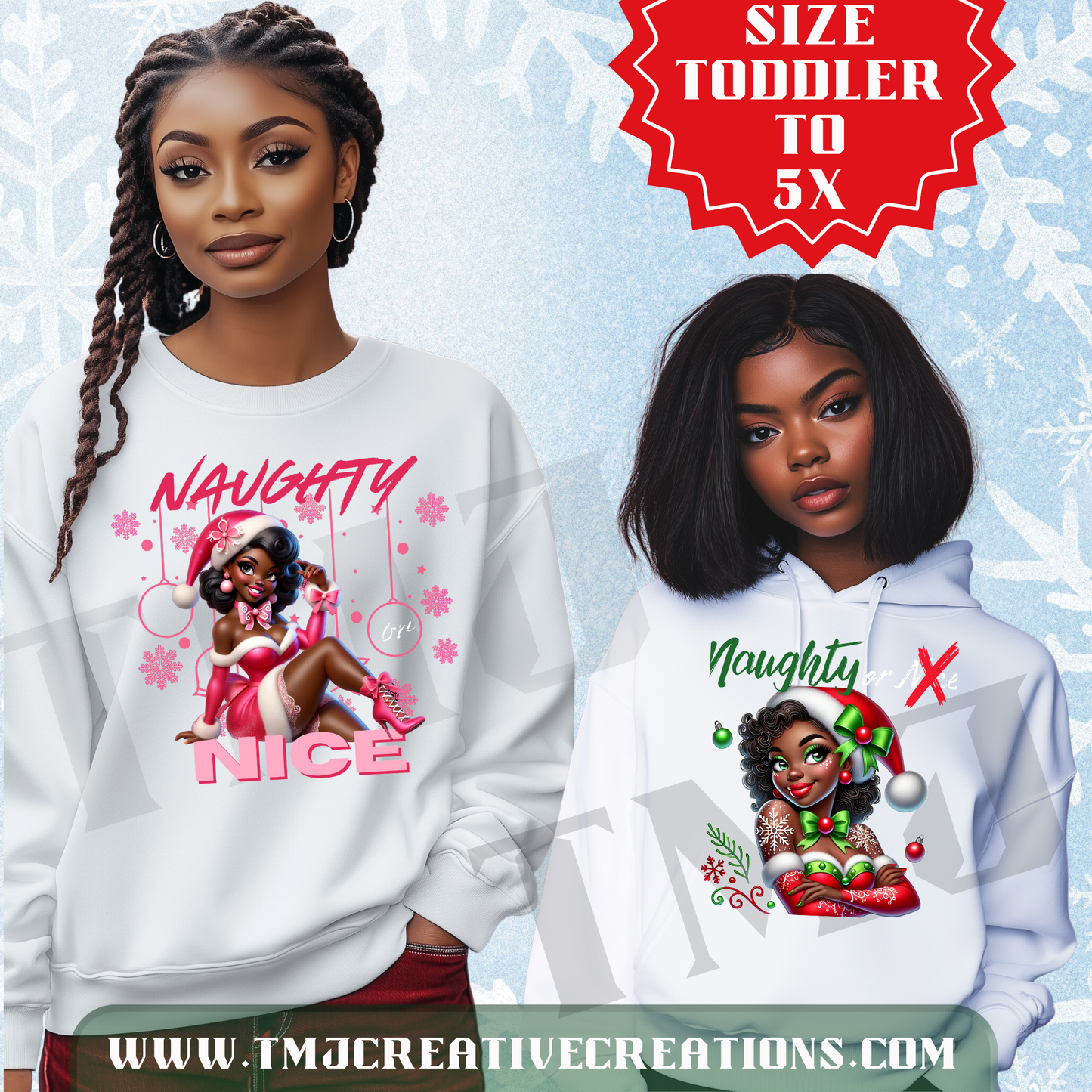 Naughty or Nice Mrs. Claus Christmas