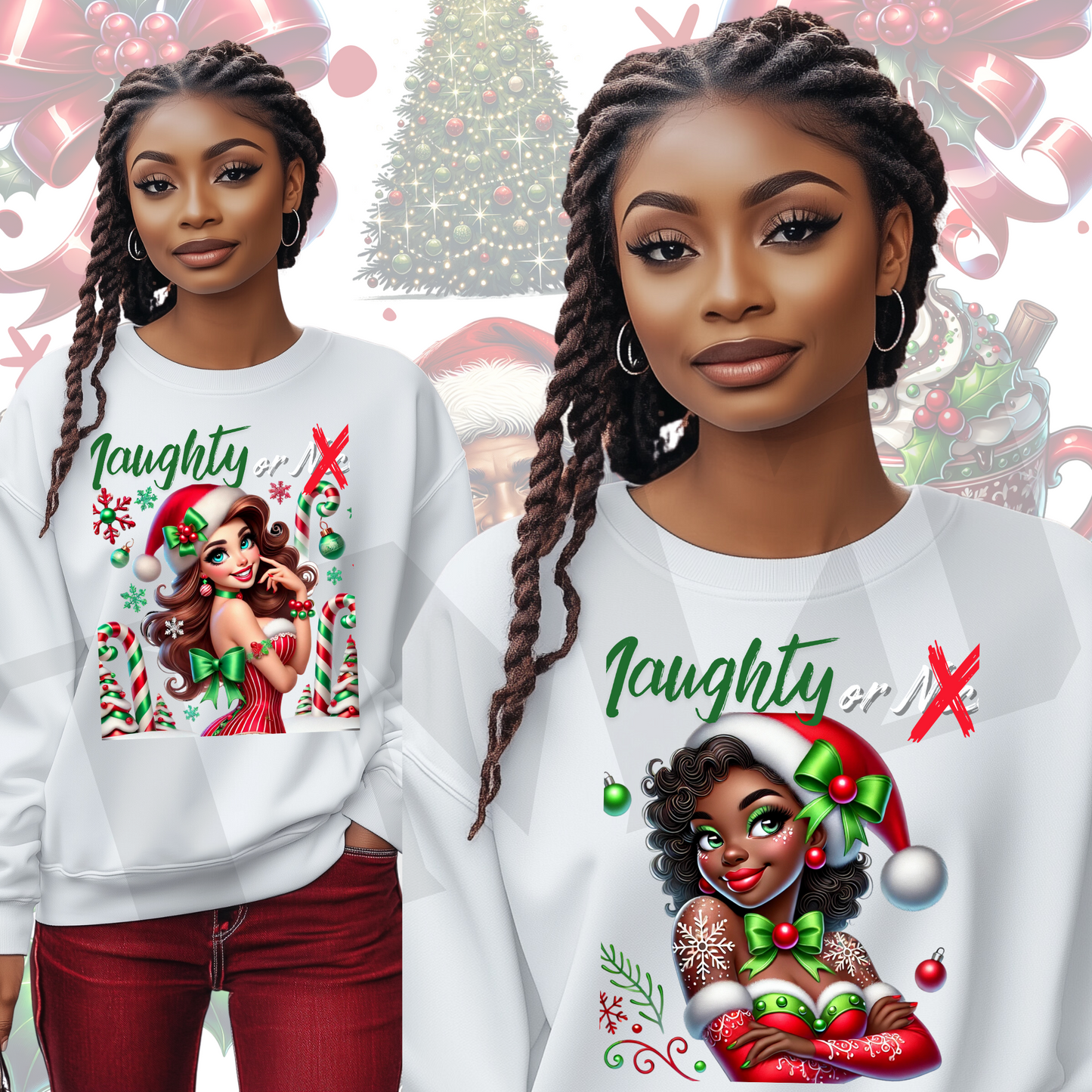 Naughty or Nice Mrs. Claus Christmas