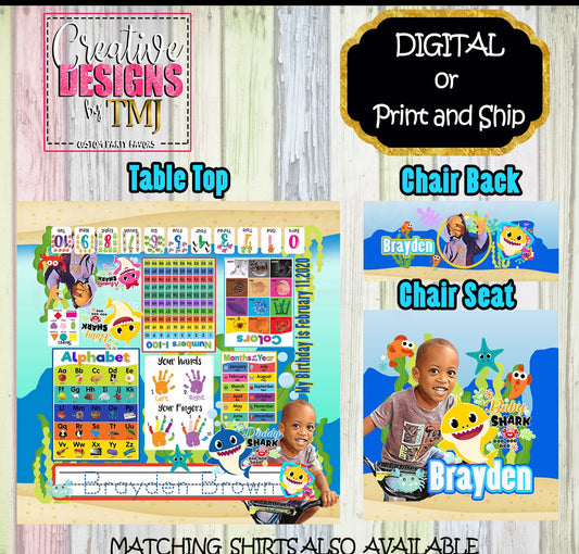 CUSTOM LEARNING TABLE and Chair Set Custom Learning Table Learning table Kids Learning Table Learning Activity Table Theme Learning Table