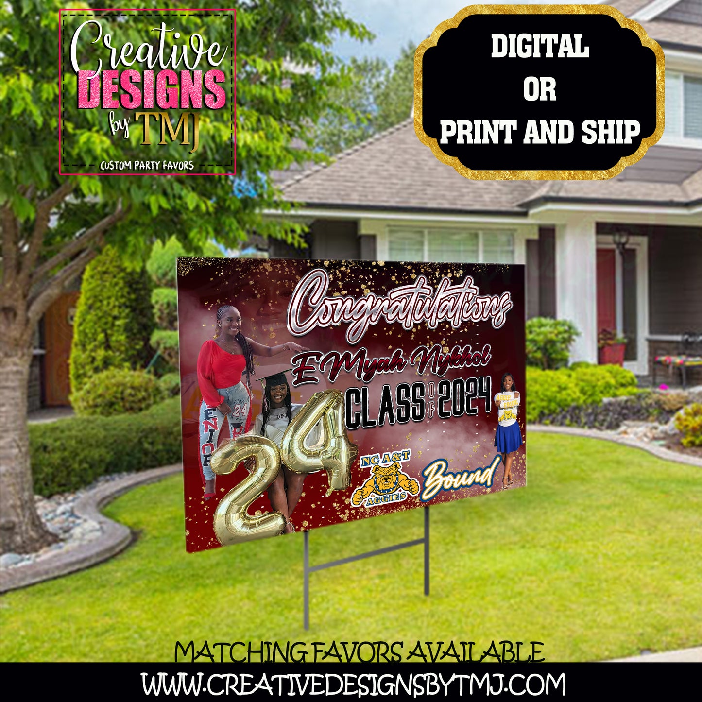 CUSTOM GRADUATION LAWN Sign Personalized Graduation Lawn Sign Customized Graduation Sign Class of 2020 Graduate Sign 2020 Graduation Sign