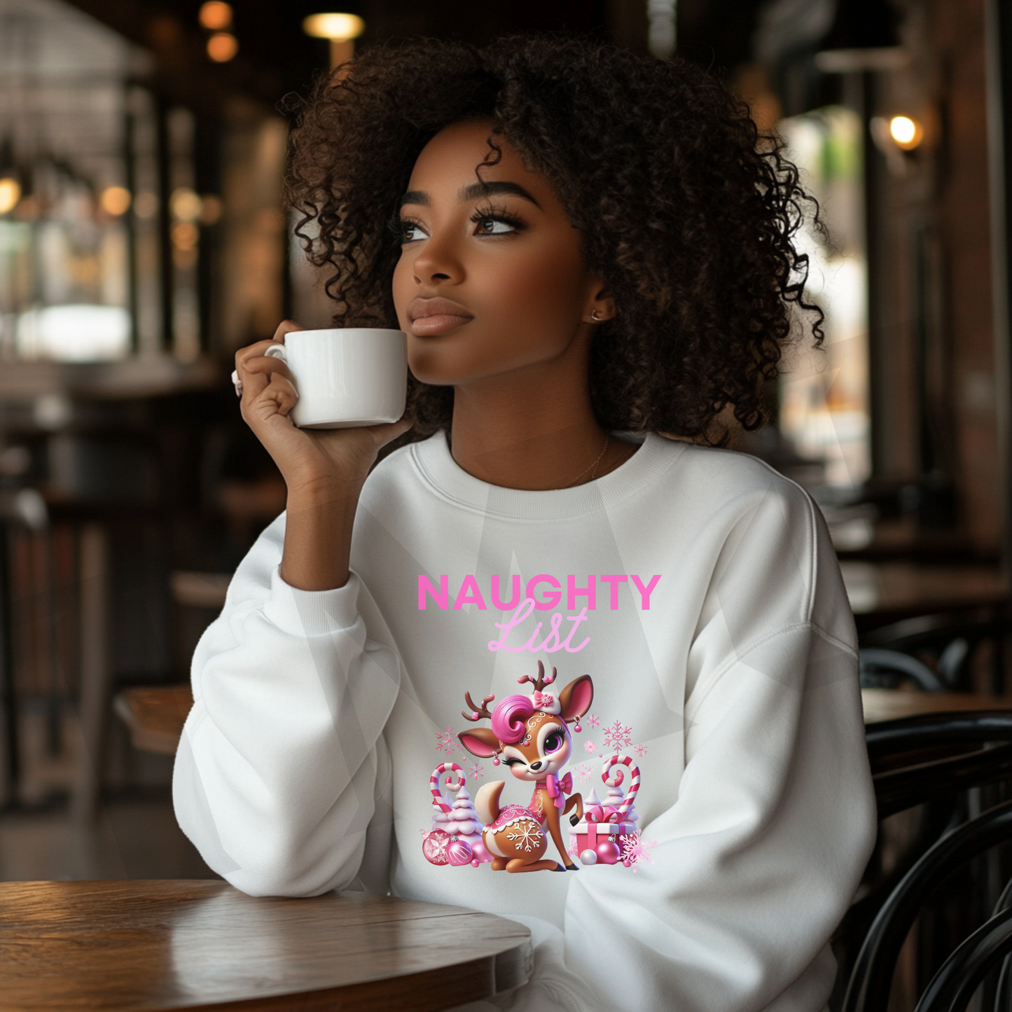 SLEIGH ME Christmas Sweatshirt, Hoodie or Shirt Naughty Reindeer Hoodie Reindeer Sweatshirt Sleigh Me Hoodie Sleigh Reindeer Sweater