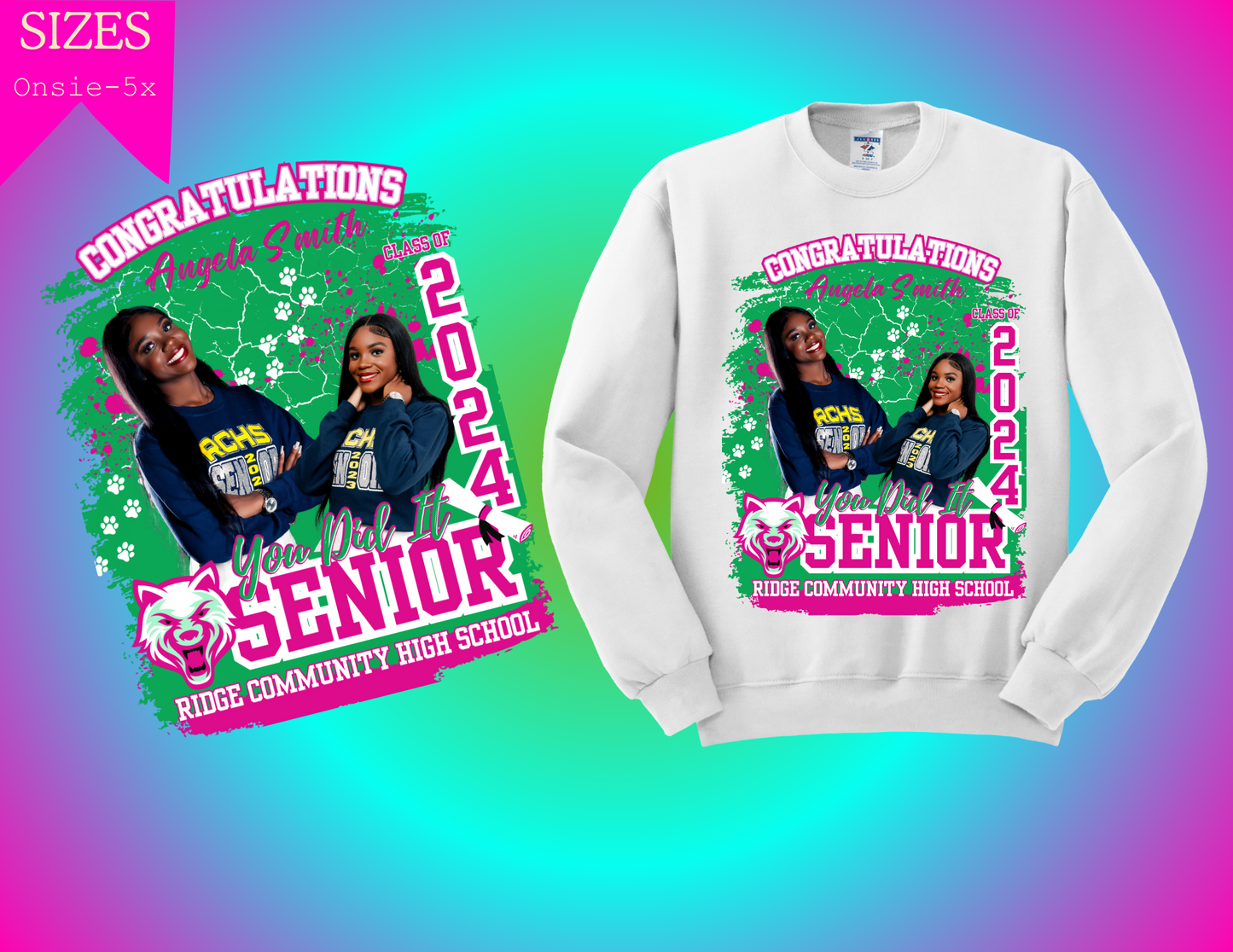 PINK CONGRATULATIONS SENIOR SHIRT