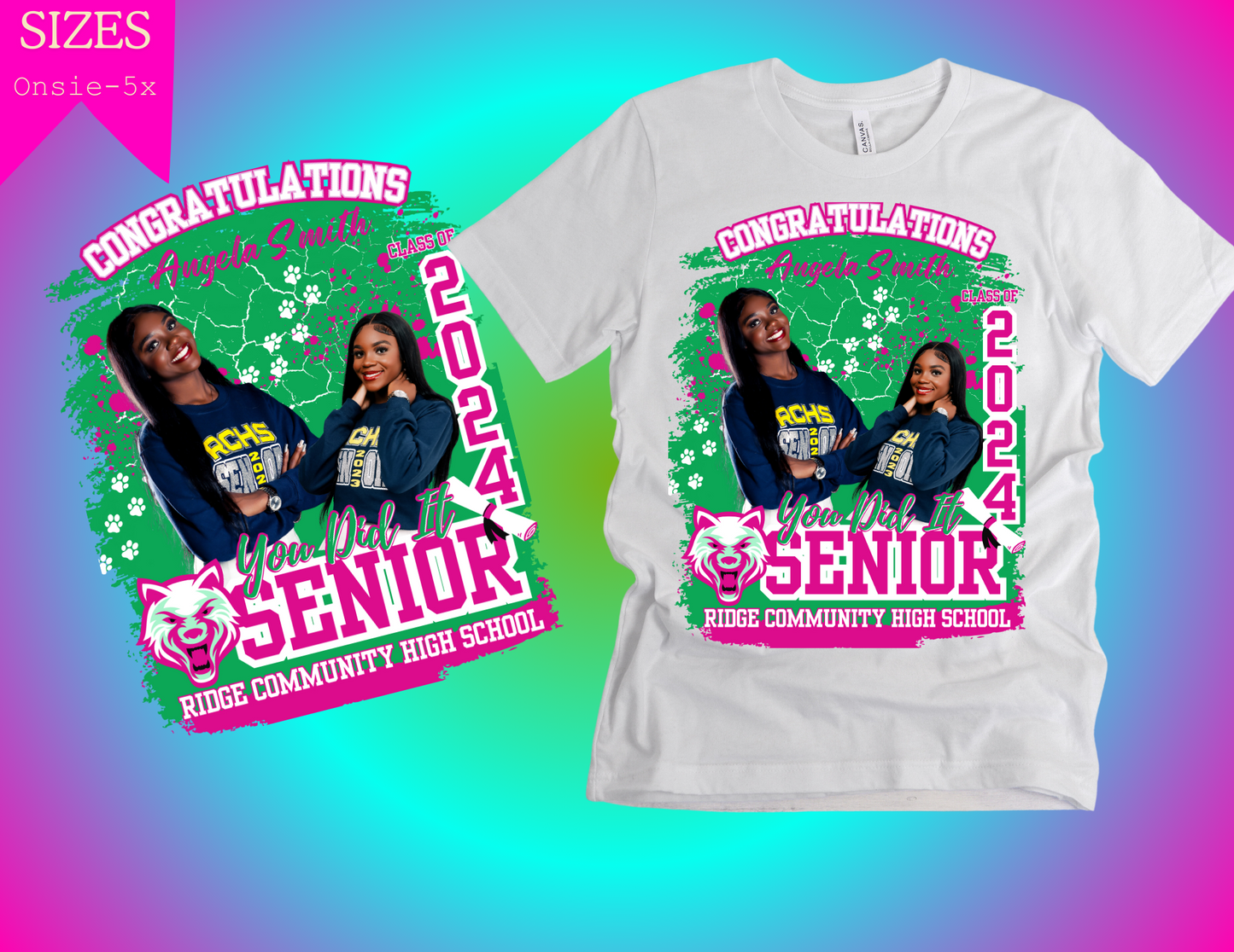 PINK CONGRATULATIONS SENIOR SHIRT