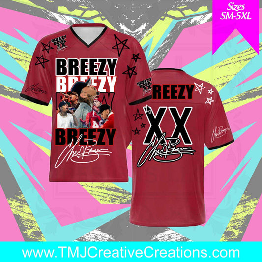 CUSTOMIZABLE BREXZY JERSEY Custom Football Jersey – Personalized BREEZY Jersey – BREEZY Fan Gift