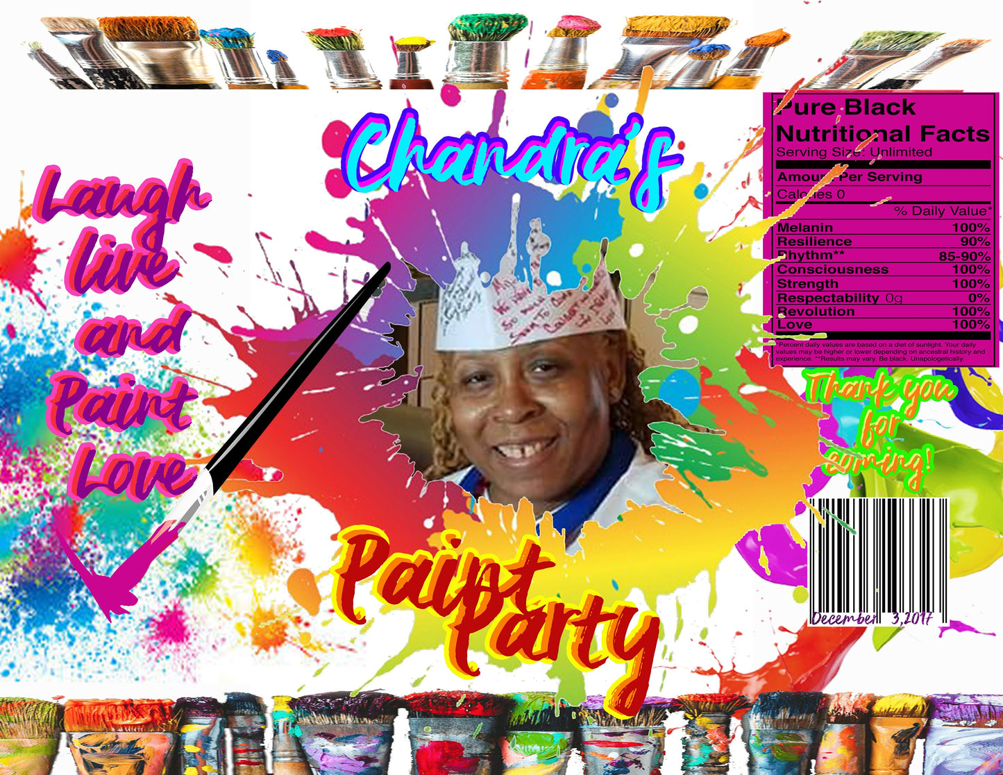 Paint Party Chip Bag Painting With a Twist Party Chip Bag Custom Chipbag Purple Chipbag Pretty Bags Cute Bags Paint Party Chip Bag