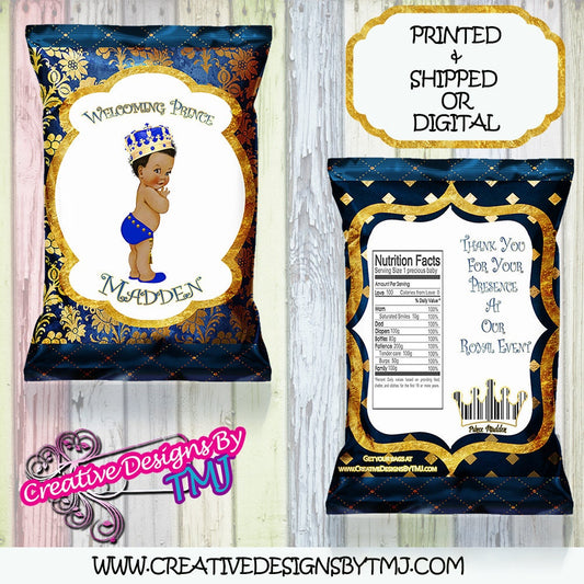 Prince Favors ROYAL PRINCE BABYSHOWER Prince Bags Prince Invitation Prince Digital Royal Prince Chip Bag Prince Filter Prince Custom Chip