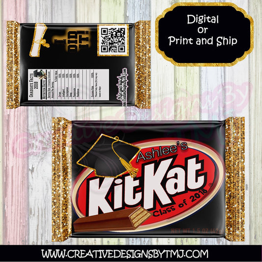 Graduation Wafer Candy Bar Graduation Wafer Candy Bar Labels Graduation Candy Bar Chocolate Candy Graduation wafers Graduation favors