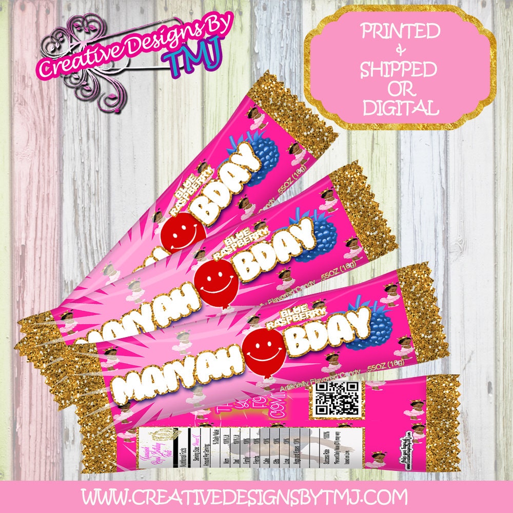 TUTU BIRTHDAY ETHNIC Girl Favors Tutu Baby Bags Tutu Invitation Tutu Digital Tutu Black Baby Chip Bag  Royal Baby Custom Chip Bag Royal Baby