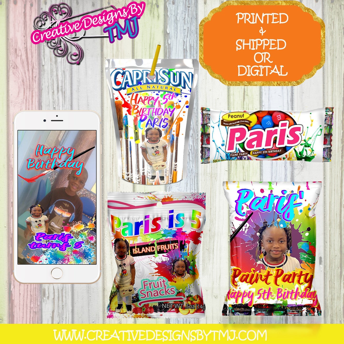 Paint Party Chip Bag Painting With a Twist Party Chip Bag Custom Chipbag Purple Chipbag Pretty Bags Cute Bags Paint Party Chip Bag