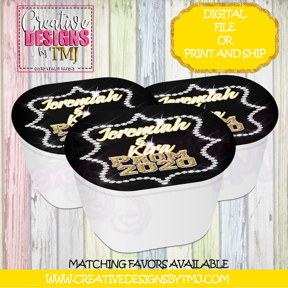 PROM SENDOFF Favors Prom Chip Bag Prom Party Favors Wedding Favor Diamond Chip Bag Favor Water Bottle Labels Juice Fruit Snacks Candy Bar