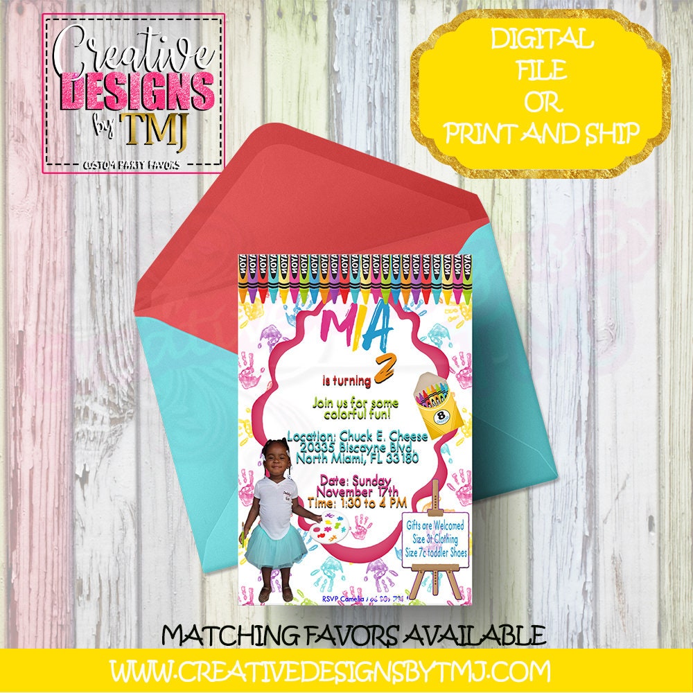 CRAYON PARTY FAVORS Crayon Party Chip Bag Favors Crayon Favors Crayon Party Kool Aid Jammers Crayon Party Chip Bag Labels Juice Fruit Snacks