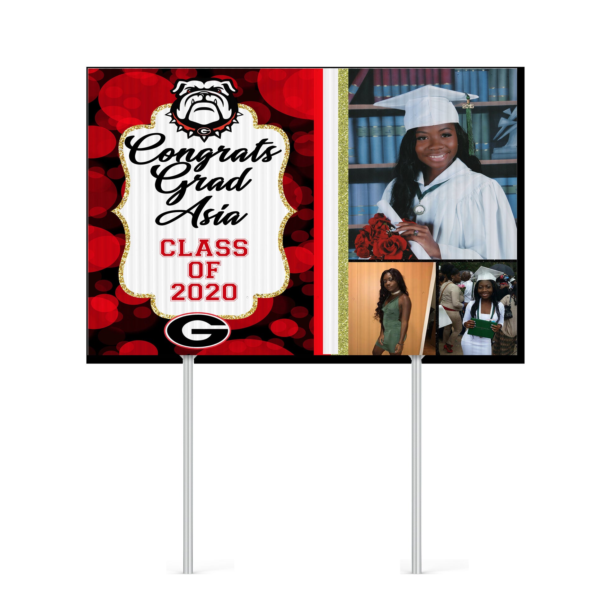 CUSTOM GRADUATION LAWN Sign Personalized Graduation Lawn Sign Customized Graduation Sign Class of 2020 Graduate Sign 2020 Graduation Sign
