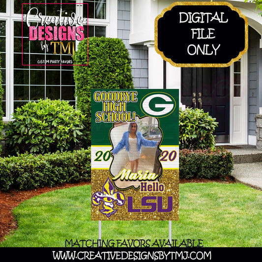 CUSTOM DECLARATION SIGN Sign Personalized Declaration Lawn Sign Customized Declaration Sign Class of 2020 Graduation 2020 Declaration Sign