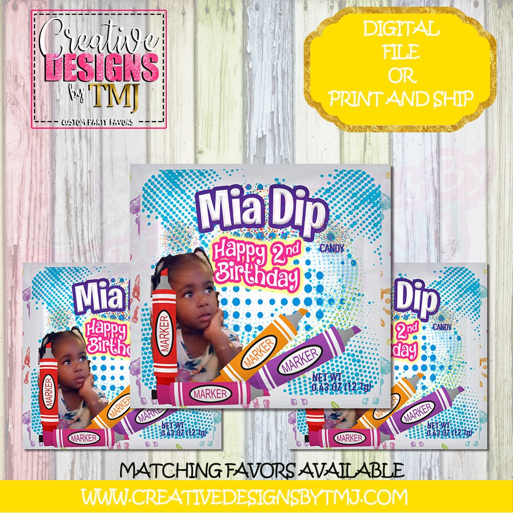 CRAYON PARTY FAVORS Crayon Party Chip Bag Favors Crayon Favors Crayon Party Kool Aid Jammers Crayon Party Chip Bag Labels Juice Fruit Snacks