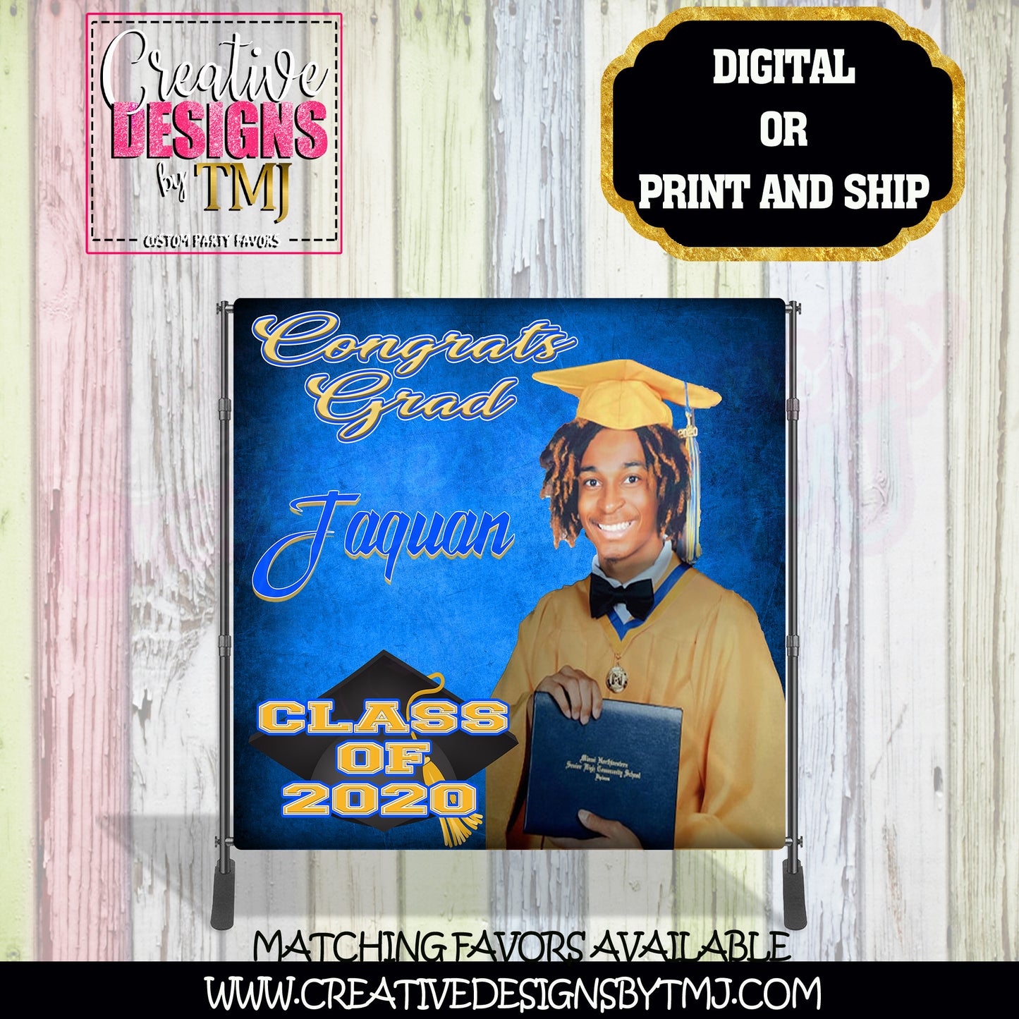 Graduation Banner Graduation Backdrop Customized Graduation Banner Graduation Backdrop Step and Repeat BannerGraduation Backdrop Name Banner