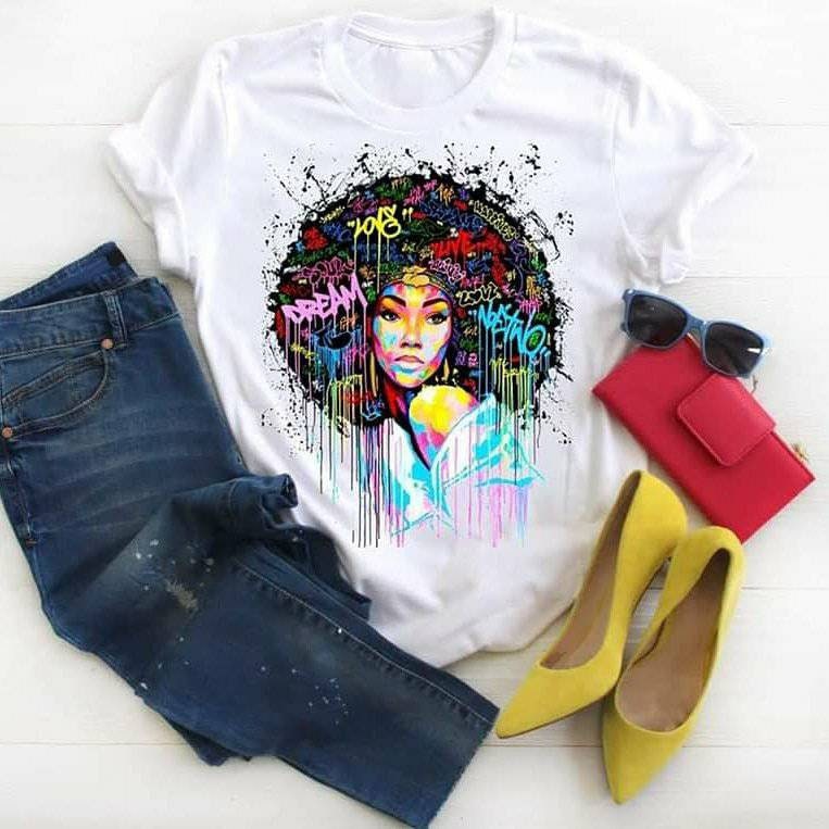 DREAM LOVE LIVE T-Shirt Dream Love Live Afro T-Shirt Afro Woman T-Shirt Woman T-Shirt Lady Shirt Savage Shirt Black Girl Magic Afro Girl