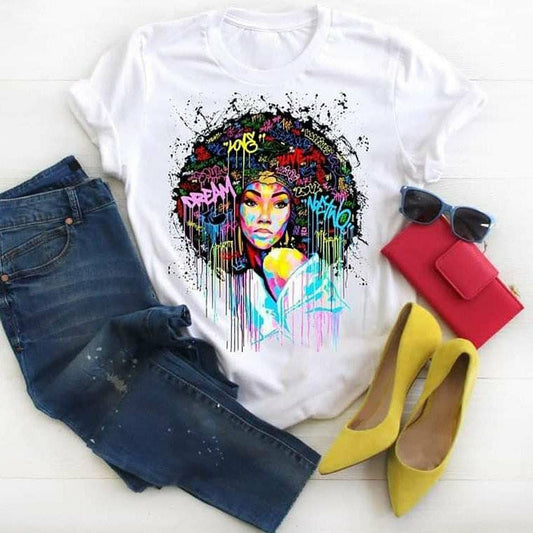 DREAM LOVE LIVE T-Shirt Dream Love Live Afro T-Shirt Afro Woman T-Shirt Woman T-Shirt Lady Shirt Savage Shirt Black Girl Magic Afro Girl