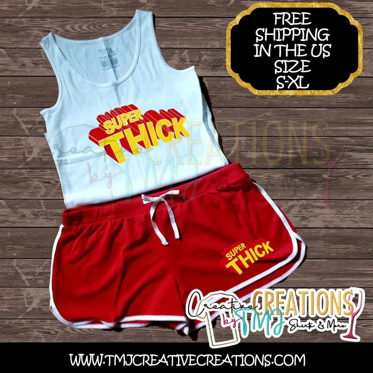 SUPER THICK SHORTSET Thick Short Set Woman Short set Teenager Short Set Young Woman Short Set Cute Outfit Thick Outfit Super Thick Outfit