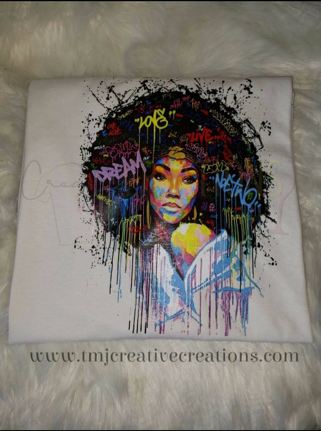 DREAM LOVE LIVE T-Shirt Dream Love Live Afro T-Shirt Afro Woman T-Shirt Woman T-Shirt Lady Shirt Savage Shirt Black Girl Magic Afro Girl