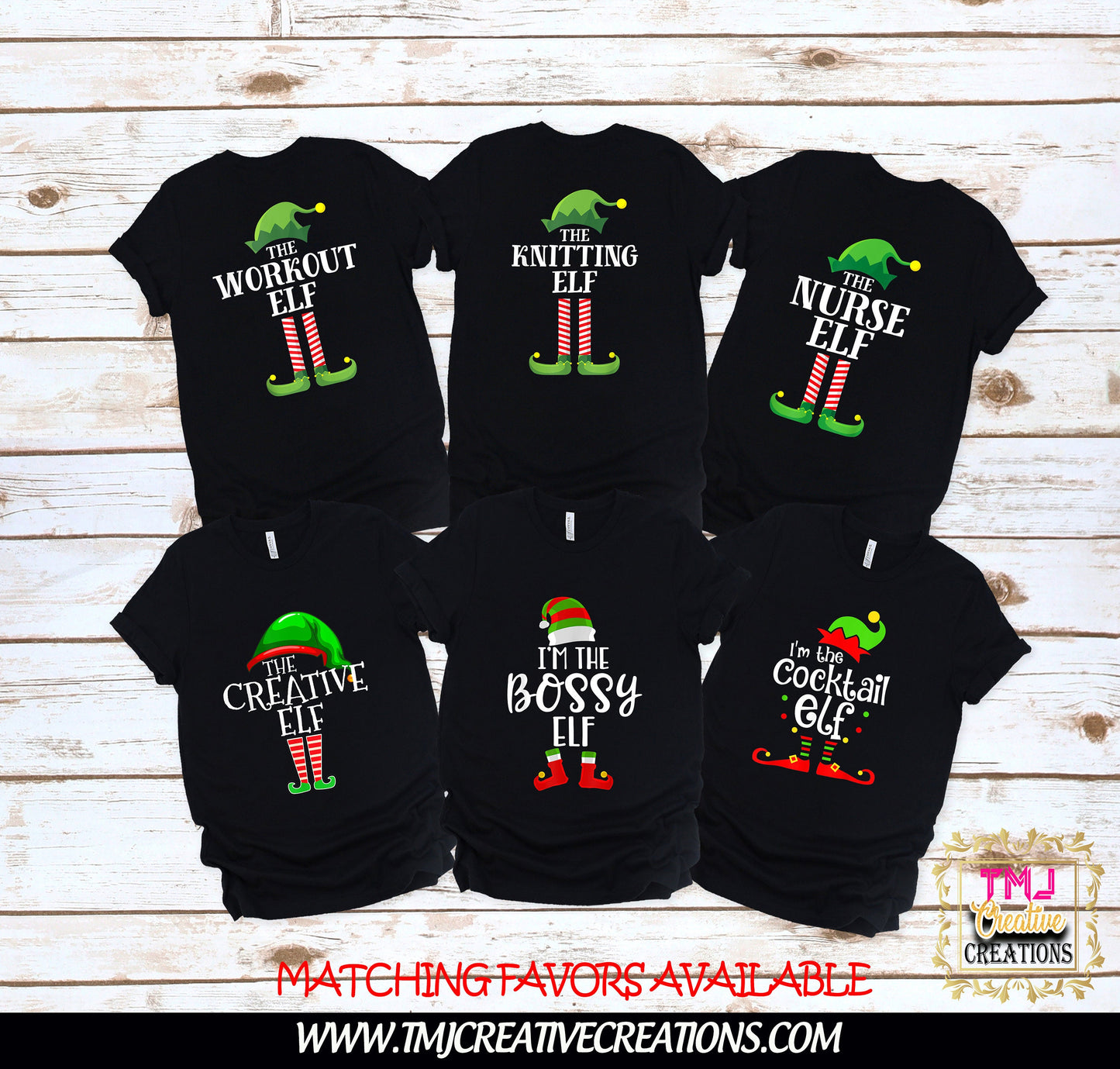 CHRISTMAS PARTY T-Shirts ELF Family T-Shirt Elf Christmas T-Shirt Holiday T-Shirt Holiday Christmas Party Shirt Family Shirts Work Shirt