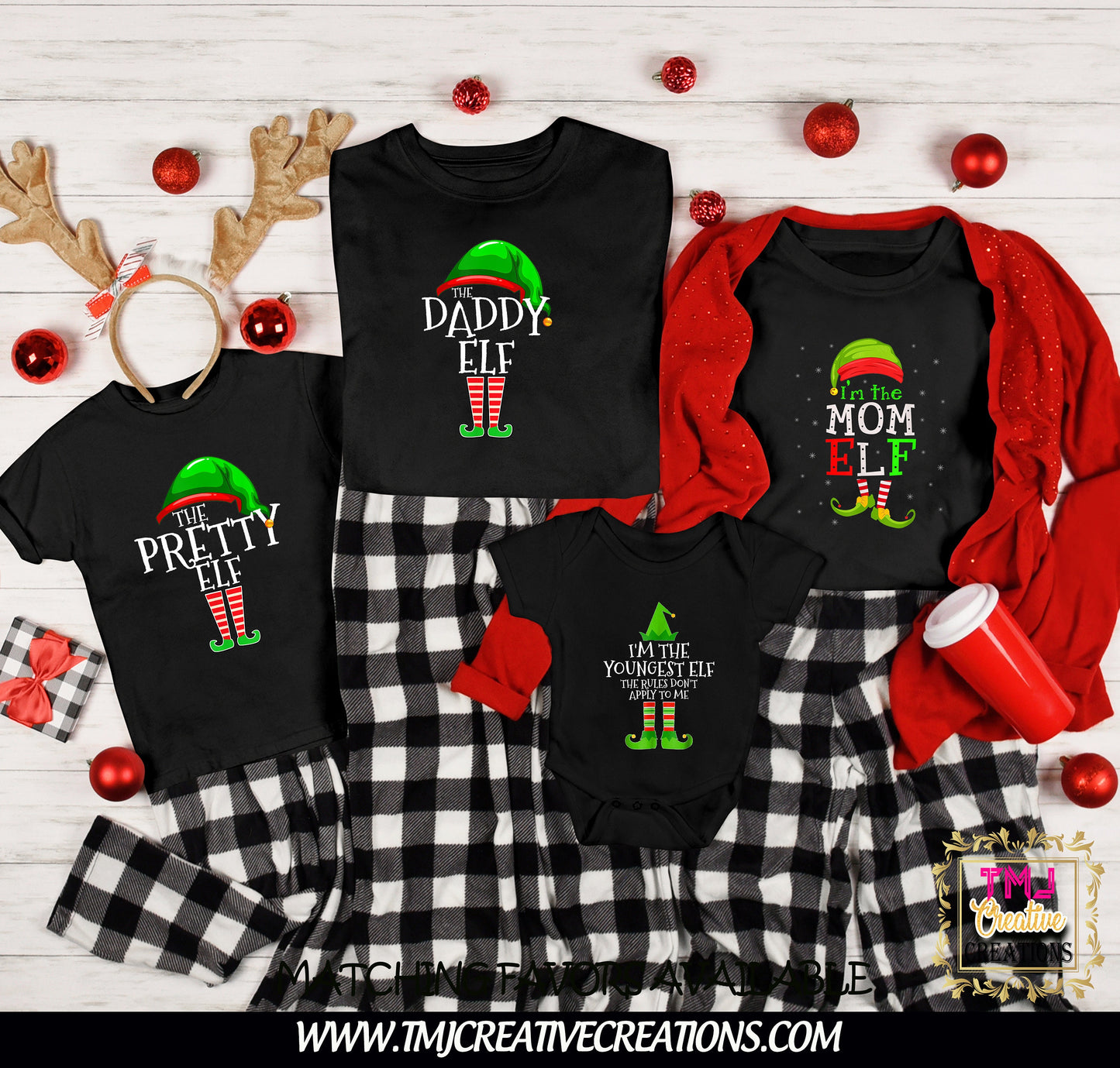 CHRISTMAS PARTY T-Shirts ELF Family T-Shirt Elf Christmas T-Shirt Holiday T-Shirt Holiday Christmas Party Shirt Family Shirts Work Shirt